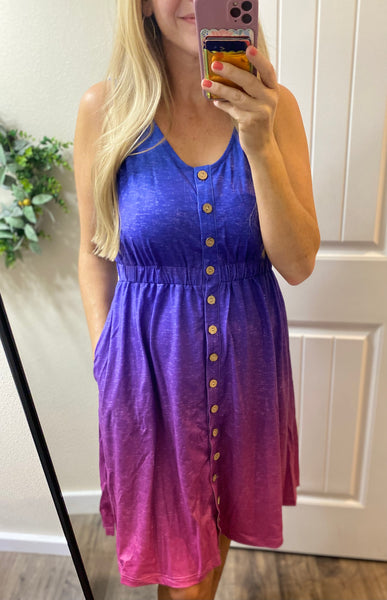 Button Down Sleeveless Dresses