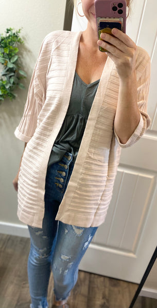Cream Slouchy Summer Cardigan