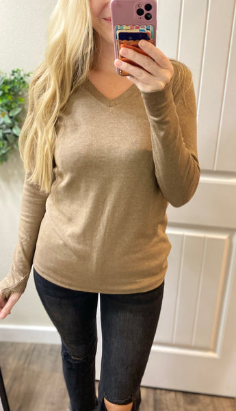 Thumbhole Long Sleeve Top