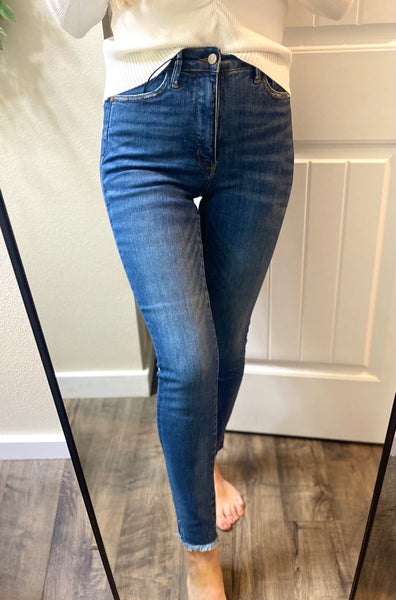 Judy Blue Tummy Control Side Slit Skinny Denim