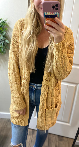 Plush Cable-Knit Cardigans