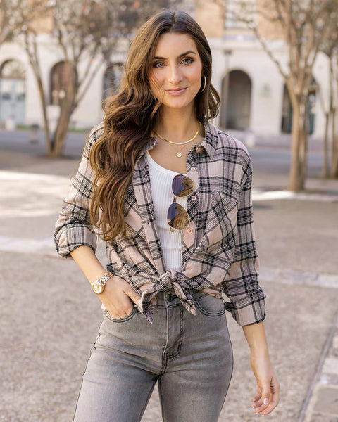 Soft Button Up Plaid G & L