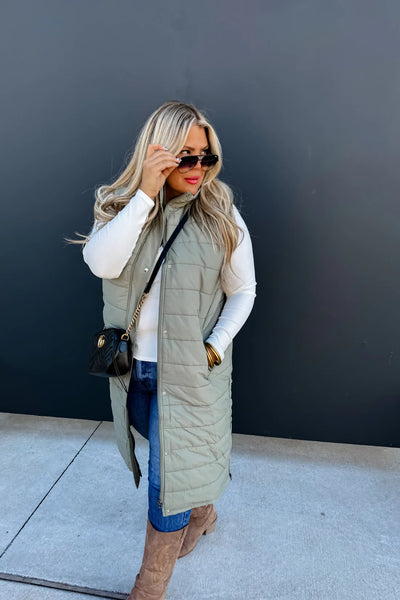 Long Puffer Vest