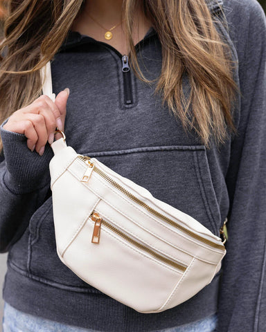 Faux Leather Belt Bag