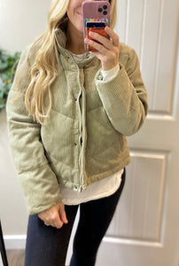 Corduroy Puff Jacket