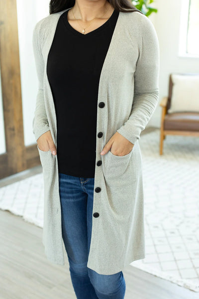 Long Button Cardigans