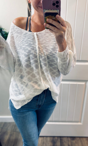 Slouchy Knit in White