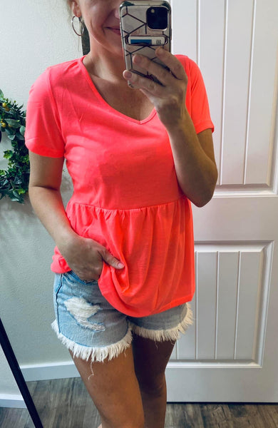 Ruffle Babydoll Top