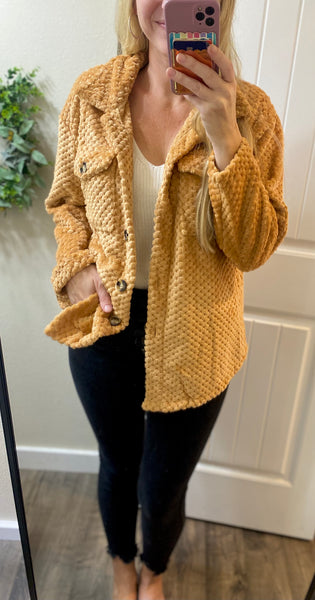 Fleece Sweater Button Cardigan