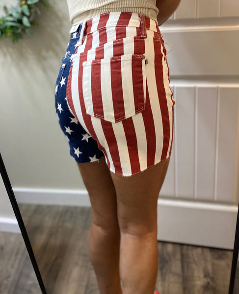 Judy Blue Flag Shorts