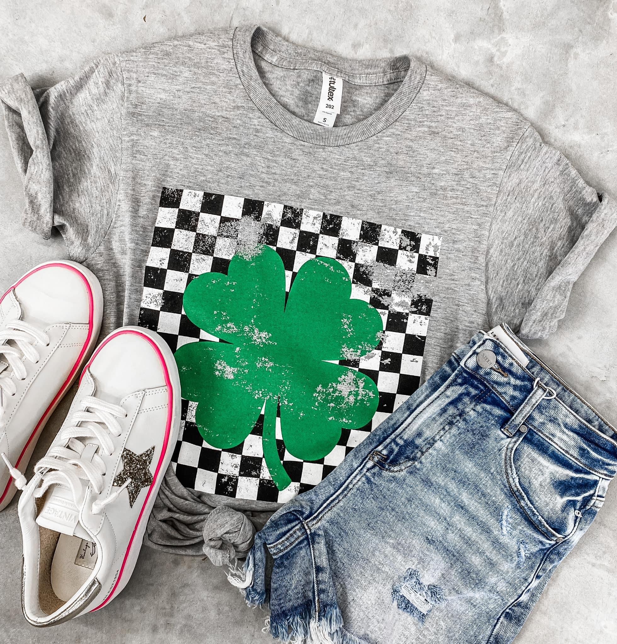 Preorder Distressed Clover Tee