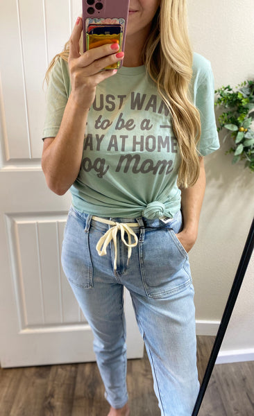Sale! Stay At Home Dog Mom Graphic Tee