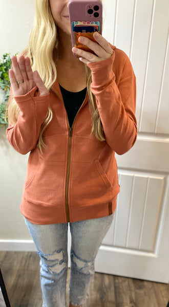 Ampersand Ave. Terracotta Full Zip