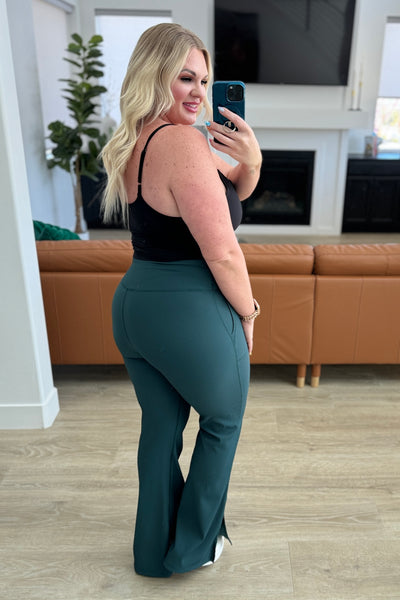 Ribbed WorkOut Crossover Flare Leggings