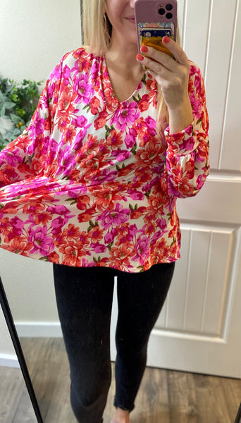 Floral Peplum