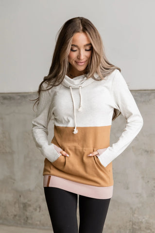 Ampersand Ave. Tan Mustard/Oatmeal Cowlneck