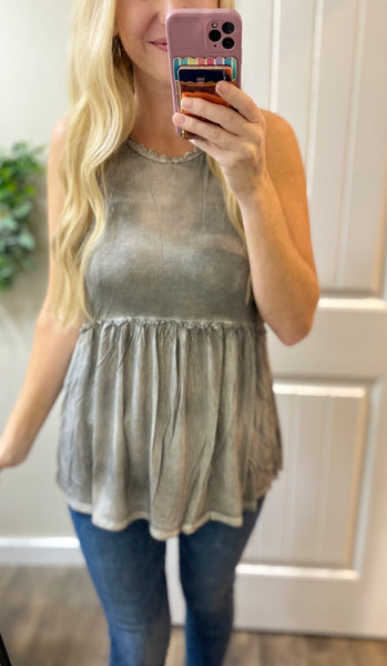 Sweet and Simple Babydoll Sleeveless Top