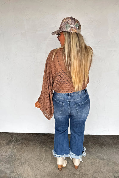 PREORDER Blakeley Fall Colors Free Spirit Bell Sleeve Top