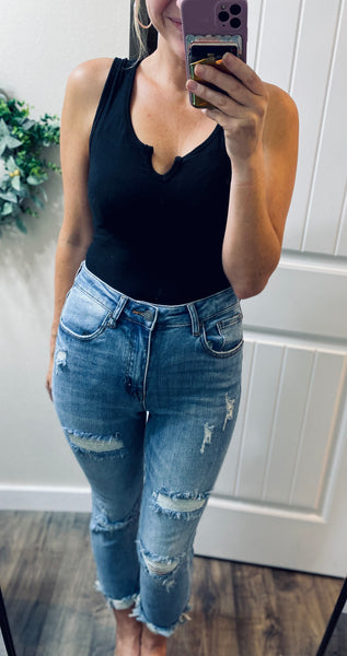 Risen Distressed Boyfriend Denim