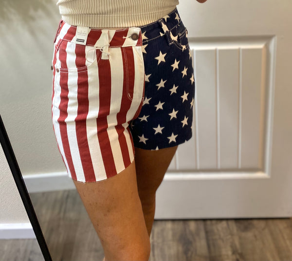 Judy Blue Flag Shorts