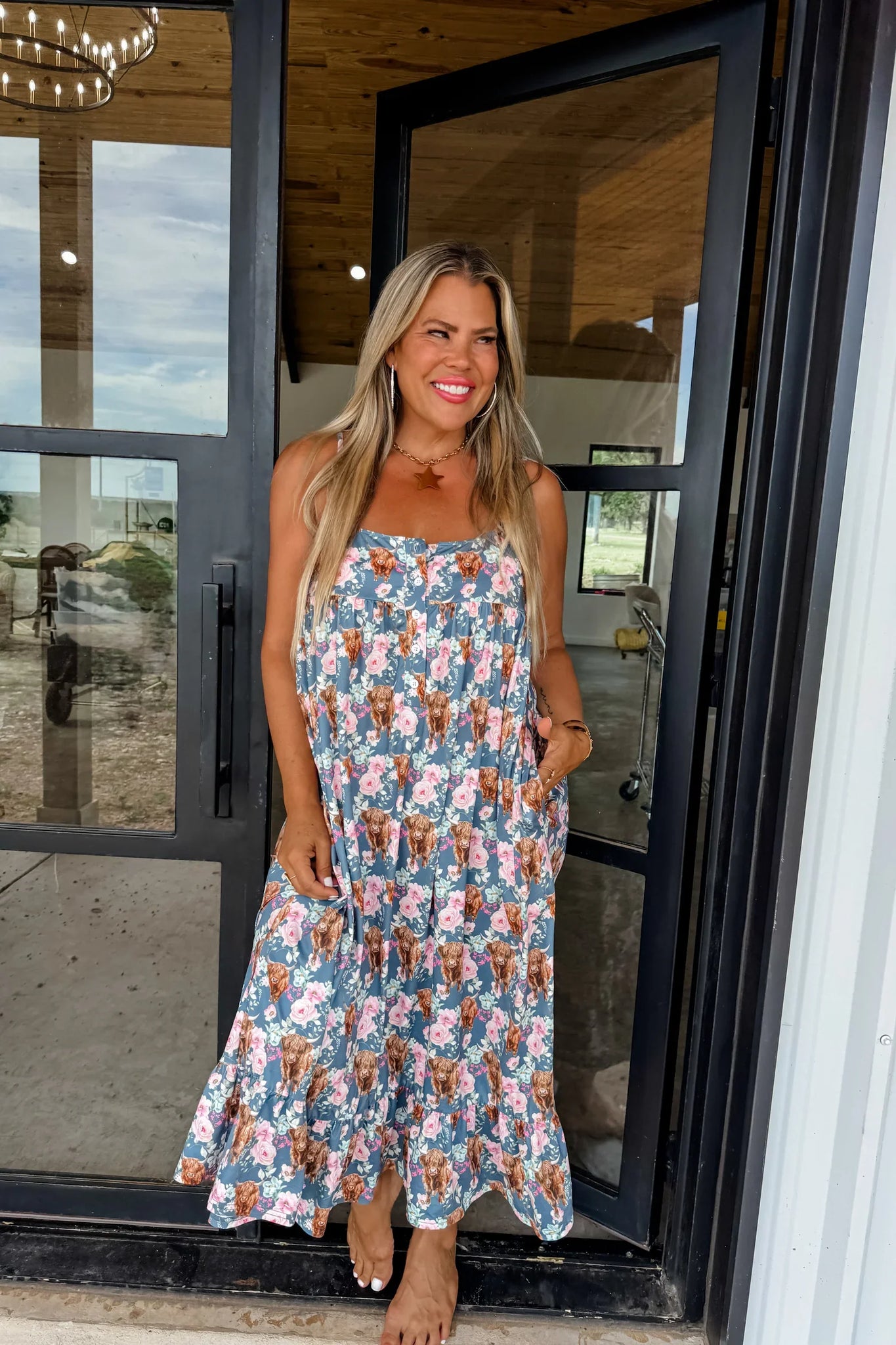 PREORDER: Blakeley Highland Cow Sleep Dress