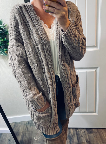 Plush Cable-Knit Cardigans