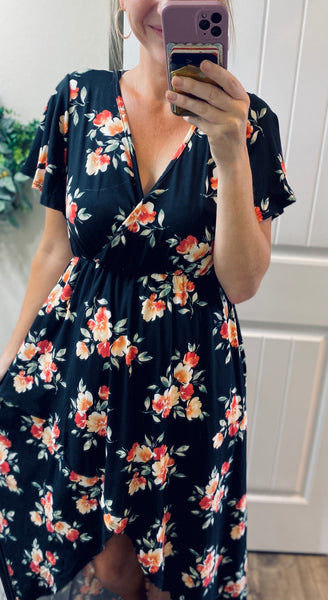 Floral Hi-Low Dress