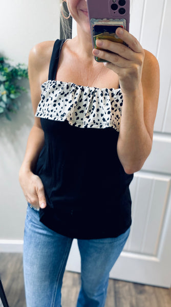 Polka Dot Detail Tank