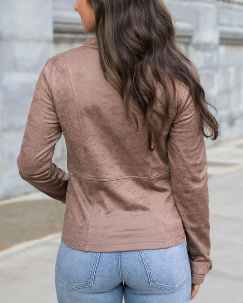 Taupe Racer Jacket