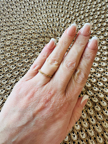 Heart Stacker Ring- Gold