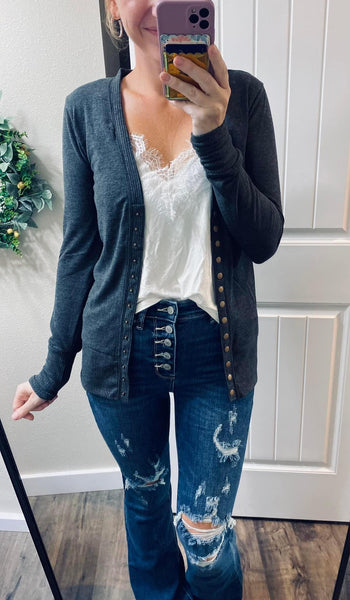 Snap Button Cardigan