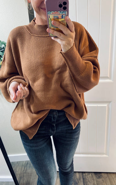 Oversized Side Slit Sweater