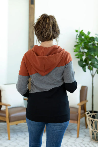 Rust Fall Colorblock Full Zip