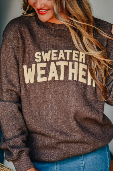 Sweater Weather Knit Sweatshirt