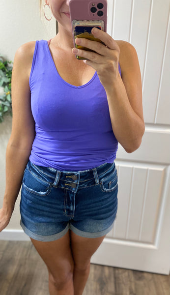 Double Button Cuffed Shorts