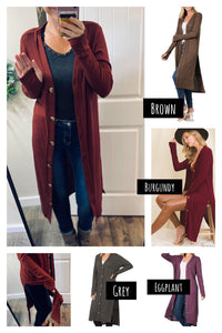 Sale! Ribbed Long Cardigan