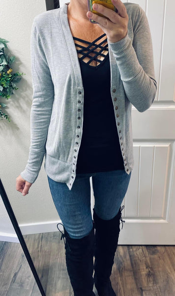 Snap Button Cardigan