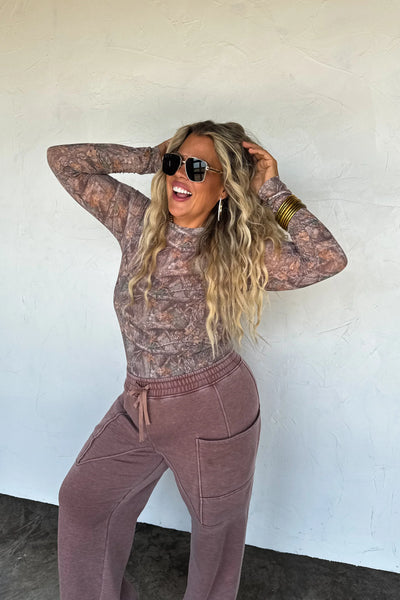 PREORDER Blakeley Camo Mesh Top
