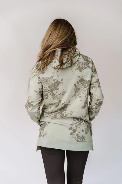 Sage Floral Side Slit Ampersand Ave