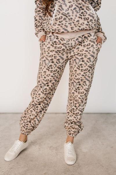 Comfort Zone Joggers - Leopard Lace