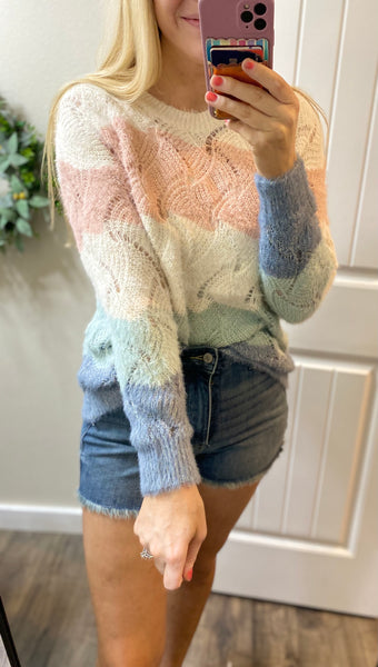 Dusty Colorblock Sweater