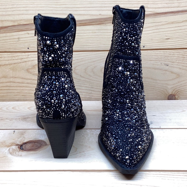 Very G "Kady Pearl" Black Bootie-Shoes-Sunshine and Wine Boutique