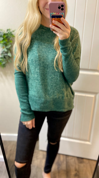 Brushed Melange Hacci Dolman Sweater