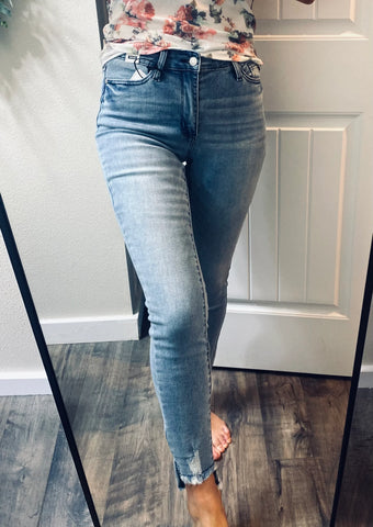 Judy Blue Raw Hem Cooling Denim