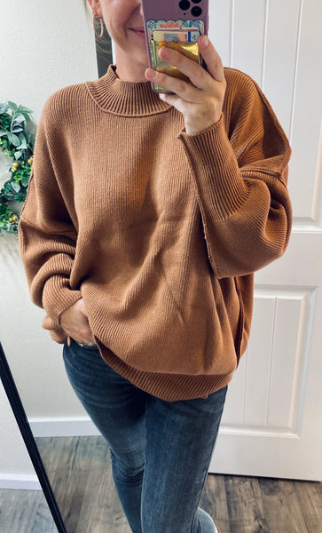 Oversized Side Slit Sweater