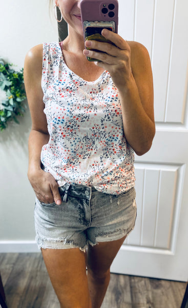 Judy Blue Grey Wash Distressed Shorts
