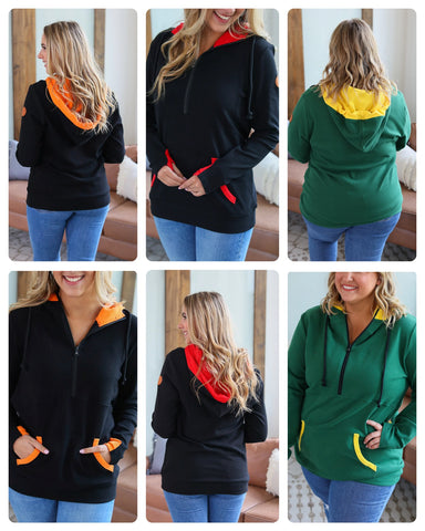 Game Day 1/2 Zip Hoodies