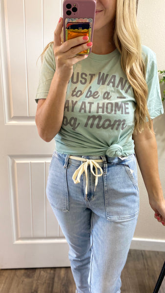 Sale! Stay At Home Dog Mom Graphic Tee