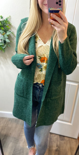 Hooded Pocket Cardigan