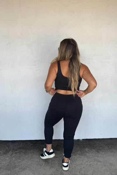 PREORDER: Black Yoga Jumpsuit